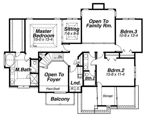 Second Floor image of COVENTRY House Plan